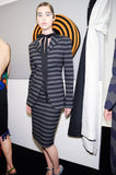 Prada Striped Orange & Black Brim Hat, SS11, OS