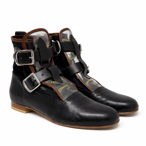 Vivienne Westwood Black and PVC Seditionaries Boots, 2014/15, 40 EU