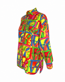 Gianni Versace Love Print Button Up, SS95, M