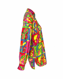 Gianni Versace Love Print Button Up, SS95, M