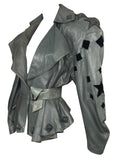 Thierry Mugler Leather Jacket with Suede Studs, AW86, 38 EU