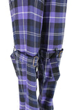 Vivienne Westwood MacPoiret Purple Tartan Bondage Trousers, 'On Liberty', AW94, Size M/L