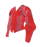 Vivienne Westwood Red "Time Machine" Armour Jacket, AW88, Size S / US 4