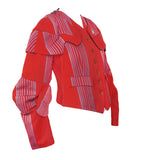 Vivienne Westwood Red "Time Machine" Armour Jacket, AW88, Size S / US 4