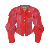 Vivienne Westwood Red "Time Machine" Armour Jacket, AW88, Size S / US 4