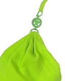 Gianni Versace Lime Green Bias Cut Evening Gown, SS96, 2/4 US