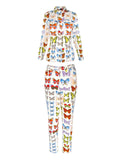 Gianni Versace Butterfly Print Set, SS95, 2/4 US