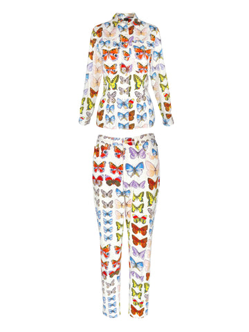 Gianni Versace Butterfly Print Set, SS95, 2/4 US