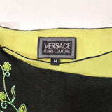 Versace Jeans Couture Butterfly Asymmetrical Mesh Top, c.2000's, M