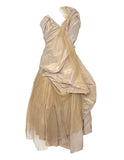 Vivienne Westwood  Silk-Taffeta & Tulle Draped Demi-Couture Dress, SS12. 6/8 US