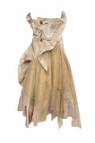Vivienne Westwood  Silk-Taffeta & Tulle Draped Demi-Couture Dress, SS12. 6/8 US