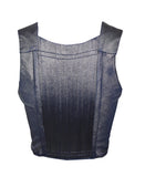 Vivienne Westwood Metallic Blue 'Portrait' Corset, SS22, IT 46
