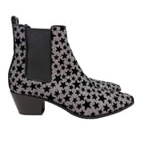 Saint Laurent Silver Glitter Star Chelsea Ankle Boots, 2014, 39.5 EU