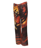 Roberto Cavalli T-shirt & Denim Pant, Tiger Print Set, AW 2000, Size 6/8 US