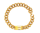 Chanel Gold ID Choker, Size OS