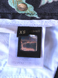 Roberto Cavalli Aquamarine Floral Top & Jeans Set, SS03, Size XS-S