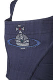 Vivienne Westwood Navy Crystal Orb Corset, c. 2000's, Size US 2