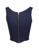 Vivienne Westwood Navy Crystal Orb Corset, c. 2000's, Size US 2