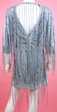 Bottega Veneta Arctic Suede Fringe Dress, SS 18, Size 4