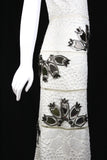 Alexander McQueen White Python Dress with Mirror Embellishments, SS15, Size 2 US