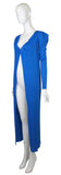 Issey Miyake Cobalt Blue Pleated Robe with Pockets, SS94, Size M/L