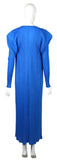 Issey Miyake Cobalt Blue Pleated Robe with Pockets, SS94, Size M/L