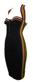 Jean Paul Gaultier Colorblock Jersey Dress, SS90, Size US 8