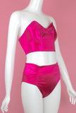 Christian Dior Bustier and Brief Fuchsia Lingerie Set, Size US 34B