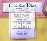 Christian Dior Yellow Star, Silk Cargo Printed Pants, AW03, 32 W