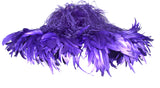 Diomadis LA for Pechuga "Pluma" Oversized Indigo Rooster & Ostrich Feather Hat, Size M/L