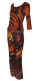 Roberto Cavalli T-shirt & Denim Pant, Tiger Print Set, AW 2000, Size 6/8 US