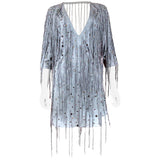 Bottega Veneta Arctic Suede Fringe Dress, SS 18, Size 4