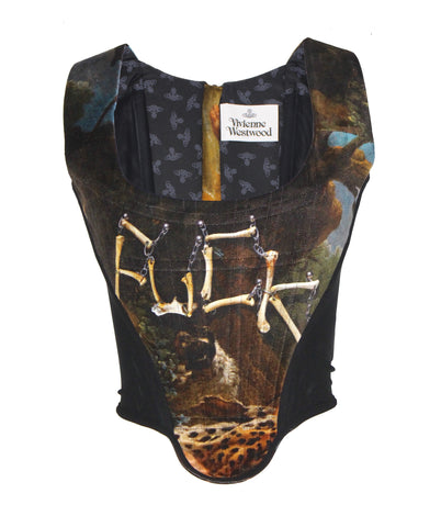 Vivienne Westwood "Fuck" Velvet Corset, AW22, IT 44 / US 8