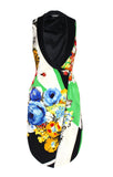 Gianni Versace Couture Silk Floral Waistcoat from "Miami", SS93, Size 42 IT
