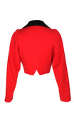 Vivienne Westwood Red Barathea Cropped Jacket, "Dressing Up" AW91/92, US 4